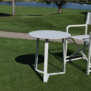 Mesa auxiliar exterior aluminio Luna