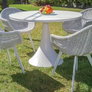 Mesa comedor exterior redonda Creta