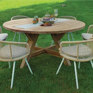 Butaca exterior cuerda aluminio Eneida